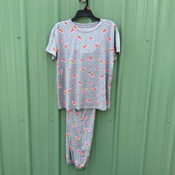 Women's Short Sleeve T-Shirt and Jogger Pants Lounge PJ Sleep 2-Piece Set Size M - Picture 1 of 7